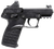 Kel-Tec P17BBLKOPTIC P17  Compact Frame 22 LR 16+1 3.80" Black Steel Barrel, Black Serrated Steel Slide, Black Polymer Frame w/Picatinny Rail, Textured Grip, Viridian RFX-11 Green Dot, Ambidextrous