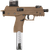 B&T Firearms BT42001USCTTB TP380  380 ACP 30+1 5" Black Threaded Barrel, Coyote Tan Aluminum Receiver, Coyote Polymer Grips, Aimpoint Acro P-2