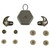 AXIL X30I EARPLUG CHARCOAL