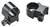 Detachable Rings 1" Extra High Black