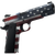 Dickinson LLC DKSN9AFS Adam 1911 American Flag Full Size 9mm Luger 9+1 4.37" Black Barrel, American Flag Cerakote Steel B Serrations Slide & Steel Frame w/Beavertail, Black Textured Grip