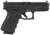 Glock PI3850201 G38 Gen3 Compact 45 GAP  4.02" Barrel 8+1, Black  Frame & Slide, Finger Grooved Rough Texture Grip, Safe Action Trigger