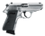 Walther Arms 5030320 PPK/S  22 LR 10+1 3.30" Steel/Threaded Barrel, Nickel Serrated/Steel Slide, Stainless Zinc Alloy Frame w/Beavertail, Black Checkered Polymer Grips