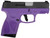 Taurus 1G2S931DP G2S  Compact Frame 9mm Luger 7+1 3.26" Matte Stainless Steel Barrel, Matte Black Serrated Alloy Steel Slide, Dark Purple Polymer Frame w/Picatinny Rail & Polymer Grip, Right Hand