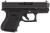 Glock PI3950201 G39 Gen3 Sub-Compact 45 GAP 6+1 3.43" Black Polygonal Rifled Barrel, Matte Black Serrated Slide, Black Polymer Frame, Black Textured Finger Grooved Polymer Grip, Right Hand