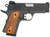 Taylors & Company 230008 1911 Compact 45 ACP Caliber  with 3.63" Barrel, 7+1 Capacity, Overall Black Parkerized Finish, Beavertail Frame, Checkered Walnut Grip
