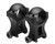 VISM 1" Hunter Rings Black 1.5" Height