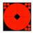 Birchwood Casey 33916 Target Spots  Self-Adhesive Paper Black/Red 8" Bullseye 8 Pack