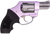 Charter Arms 53841 Undercover Lite Lavender Lady Small 38 Special 5rd 2" Stainless Steel Barrel & Cylinder, Lavender Aluminum Frame, Black Finger Grooved Rubber Grip, Concealed Hammer