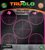 TruGlo TG11P6 Tru-See 5-Bull Target Self-Adhesive Heavy Paper Black/Pink 12"x12" 6 Pack