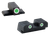 AmeriGlo XD191 Classic Tritium Sight Set for Springfield Armory XD  Green Tritium White Outline Front Sight-Green Tritium White Outline Rear Sight