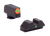 AmeriGlo GL205 i-Dot Sight  Set for Glock  Green Tritium Orange Outline Front Sight-Green Tritium Rear Sight