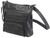Bulldog BDP038 Cross Body Purse w/Holster Black Leather Most Sm Pistols & Revolvers Ambidextrous Hand