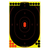 Birchwood Casey 34617 Shoot-N-C Reactive Target Self-Adhesive Paper Black/Yellow/Red 12"x18" Oval Silhouette 12 Pack