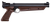 Crosman P1377BR American Classic Pump Pistol Pump 177 1rd Brown Polymer Grips