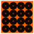 Birchwood Casey 36348 Big Burst Revealing Target Self-Adhesive Paper Black/Orange 3" Bullseye 48 Pack