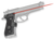 Crimson Trace 0119201 Lasergrips  Mil-Spec Fits Beretta 92/96/M9, Red Laser Black Polymer
