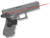 Crimson Trace 0124301 Lasergrips  Compatible w/Glock Gen3 17/17L/19/22/23/31/32/34/35/37/38,Red Laser Black Polymer