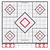 Birchwood Casey 34219 Shoot-N-C Reactive Target Self-Adhesive Paper White/Red 12" 5-Diamond 5 Pack