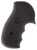 Pachmayr 02484 Diamond Pro Grip Diamond Checkering Black Rubber with Finger Grooves for Ruger GP100