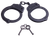 Uzi Accessories UZIHCCB Handcuffs Chain Black Stainless Steel Includes 2 Keys