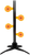 Birchwood Casey 47421 World of Targets Dueling Tree 3.50" Rimfire Pistol/Rifle Orange/Yellow Steel Circle w/Crosshair & Diamond