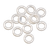 GrovTec US Inc GTHM64 Spacers Bulk Parts Packs White 48 Per Pack