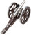 Traditions CN8021 Napoleon III Mini Cannon 50 Cal 7.25" Silver Barrel Breech Action