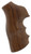 Hogue 80300 Fancy Hardwood  Brown Pau Ferro Hardwood with Finger Grooves for Ruger GP100, Super Redhawk