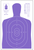 Action Target B27EPR100 Qualification High Visibility Fluorescent Silhouette Paper 23" x 35" Fluorescent Purple/White 100 Per Box
