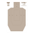 Birchwood Casey 37206 EZE-Scorer  IPSC Silhouette Paper Hanging Universal 12" x 18" Tan 10 Pk.
