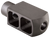 Alexander Arms MBEOTNKKIT Tank Muzzle Brake Kit Black Steel with 49/64-20 tpi Threads 3.50" OAL 1.50" Diameter for 50 Beowulf