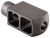 Alexander Arms MBEOTNKKIT Tank Muzzle Brake Kit Black Steel with 49/64-20 tpi Threads 3.50" OAL 1.50" Diameter for 50 Beowulf