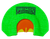 Primos PS1267 The Lucy  Diaphragm Call Triple Reed Turkey Hen Sounds Attracts Turkey Green Plastic Bat Cut