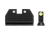 Night Fision CZU077286355YGZG Optics Ready Stealth Series For CZ-USA  Green Tritium Yellow Outline Front Sight-Green Tritium Black Outline  Rear Sight