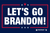 TekMat TEKR17BRANDON  Cleaning Mat Red/White/Blue Rubber 11"x17" "Lets Go Brandon"