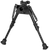 Harris Bipods S-BRP Swivel BR Picatinny, 6-9", Black Steel/Aluminum, Rubber Feet