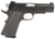Tisas 10100122 1911 Carry 9mm Luger 9+1 4.25" Black Barrel, Black Cerakote Serrated Steel Slide, Black Cerakote Steel Frame w/Accessory Rail & Beavertail, Ambidextrous