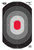 Birchwood Casey 37053 EZE-Scorer Silhouette Oval Target Hanging Paper All Firearms 23" x 35" Black/Gray/Red 5 Targets