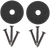 Allen 5649 Disc Gun & Tool Magnet Set Black Metal Screw On 2 pk