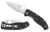 Spyderco C122PSBK Tenacious Lightweight 3.39" Folding Part Serrated Satin 8Cr13MoV SS Blade/Black Bi-Directional Texturing FRN Handle Includes Pocket Clip