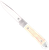 CobraTec Knives CTTHRWT Trapper Hidden Release 3.12" OTF Drop Point Plain Satin D2 Steel Blade, 4.25" White Bone Scales Handle