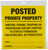 ALLEN 15824 POSTED NO TRESPASSING SIGN 12 PK