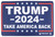 TekMat TEKR17TRUMP2024 Trump 2024 Take Back America Red/White/Blue Rubber 11" x 17"