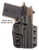 DeSantis Gunhide D94KB8WZ0 Cazzuto  OWB Black Kydex Paddle Fits Springfield Prodigy w/wo Red Dot Fits 4.25-5" Barrel Left Hand