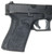 Talon Grips EV02R Adhesive Grip  Textured Black Rubber, Fits Compact Glock Gen 5 (19, 23, etc.)