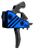 Rise Armament RA524DEFENSE Blitz Defense Single-Stage Hybrid with 4.50 lbs Draw Weight, Blue Housing & Black Trigger for AR-Platform, Includes Pins