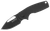 S.O.G SOG14030257 Stout FLK 2.62" Folding Clip Point Plain Black TiNi Cryo D2 Blade, Black Textured G10 Handle