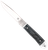 CobraTec Knives CTTHRBLK Trapper Hidden Release 3.12" OTS Drop Point Plain Satin D2 Steel Blade, 4.25" Black Bone Scales Handle