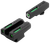 TruGlo TG13WA2A TFX  Black | Green Tritium & Fiber Optic White Outline Front Sight Green Tritium & Fiber Optic Rear Sight Walther PPS